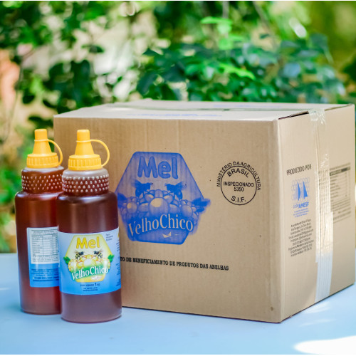 Caixa Mel 9 unidade bisnagas de 01 kg