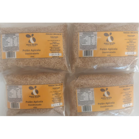 Polén Apícola Ouro Bruto 04 Unidade 250 gramas