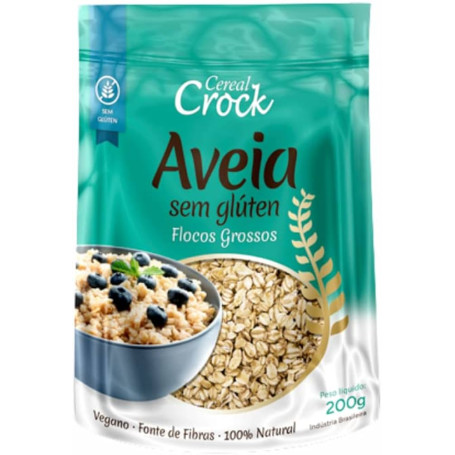 Aveia Flocos grossos, Sem Glúten - Ceral Crock