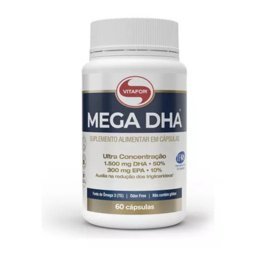 Mega DHA 60 capsulas 100mg - Vitafor Mega DHA 60 capsulas 100mg - Vitafor