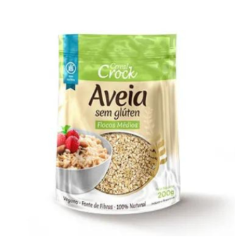 Aveia Flocos Médios sem glúten 200g - Cereal Crock