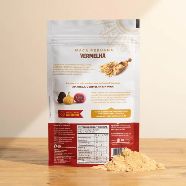 Maca Peruana Vermelha 100g Maca Peruana Vermelha 100g